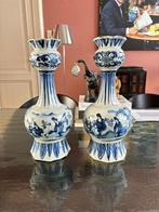 Delfts aardewerk knobbelvazen chinees, Antiek en Kunst, Ophalen of Verzenden