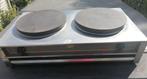 Pannenkoekenplaat Dubbel INOX - Merk ROLLER Grill - Electris, Ophalen of Verzenden, Zo goed als nieuw