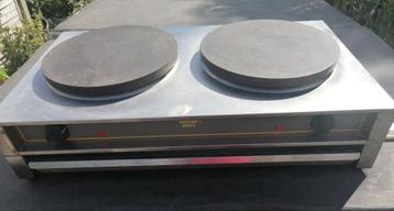 Pannenkoekenplaat Dubbel INOX - Merk ROLLER Grill - Electris beschikbaar voor biedingen