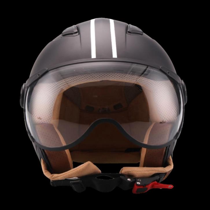 Vito vito jet moda MOTORHELM ZWART mat verkoopprijs 55, Motoren, Kleding | Motorhelmen, Dames, Heren, Kinderen, Jethelm, L, Nieuw met kaartje