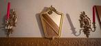 Vintage barok wandset – Syroco kandelaars + spiegel, Enlèvement, Utilisé