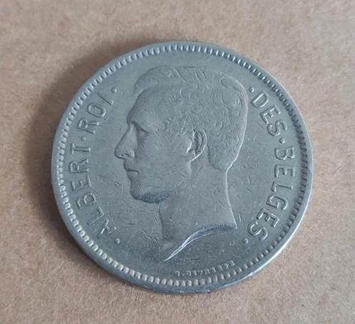 België 5 francs, 1930, Timbres & Monnaies, Monnaies | Belgique, Monnaie en vrac, Enlèvement ou Envoi