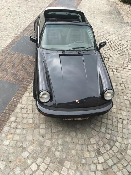 Porsche 911 SC Targa, Auto's, Porsche, Particulier, Benzine, Cabriolet, 2 deurs, Handgeschakeld, Blauw, Zwart, Leder, Achterwielaandrijving