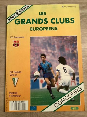 Magazine Football Les Grands Clubs Europeens 1990 nummer 5 beschikbaar voor biedingen