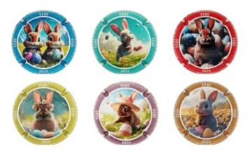 Champagne capsules - Generieken Paques 2025 (G 1457) beschikbaar voor biedingen