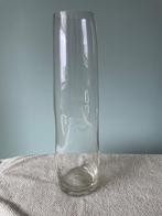 Lange glazen vaas, Ophalen, Zo goed als nieuw, Glas, Minder dan 50 cm