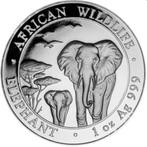 2015 Somalia 1 oz zilver olifant, Postzegels en Munten, Edelmetalen en Baren, Ophalen of Verzenden, Zilver