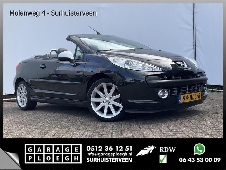 Peugeot 207 CC 1.6 VTi Roland Garros Cabriolet Leer Cruise P, Auto's, Peugeot, Bedrijf, ABS, Airbags, Alarm, Boordcomputer, Centrale vergrendeling