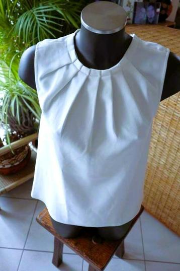 crème mouwloze top T-shirt beschikbaar voor biedingen
