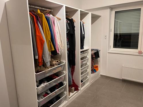 Ikea PAXkasten wit, Huis en Inrichting, Kasten | Kleerkasten, Gebruikt, 200 cm of meer, 50 tot 75 cm, Ophalen