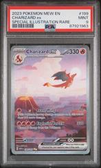 Charizard Ex MEW 199 - Pokemon - PSA9, Hobby en Vrije tijd, Nieuw, Losse kaart, Verzenden