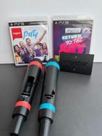 Singstar Microfoons met 2 Games, Ophalen of Verzenden, Gebruikt, Muziek
