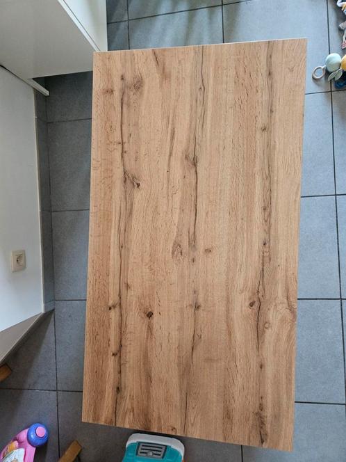 Salontafel MARKSKEL 60x110 wit/wild naturel eiken kleur, Huis en Inrichting, Tafels | Salontafels, Ophalen