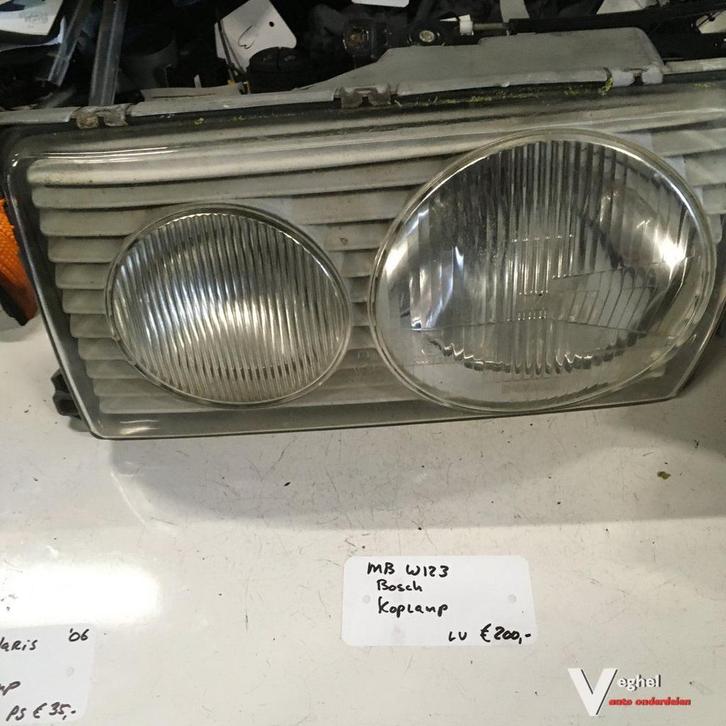 Mercedes W123 Koplamp Linksvoor Merk Bosch, Auto-onderdelen, Verlichting, Gebruikt, Ophalen of Verzenden