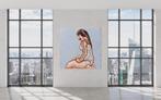« Joelle » de Matteo Fino grande peinture originale 100x100, Enlèvement ou Envoi