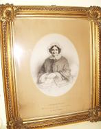 Potloodtekening uit 1852 , in vergulde lijst, Ophalen