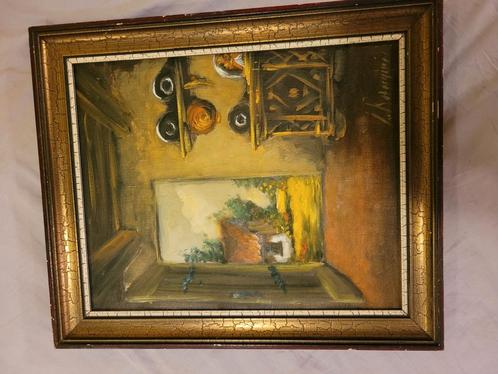 mooi antiek kunstwerk, Antiek en Kunst, Kunst | Schilderijen | Klassiek, Ophalen of Verzenden