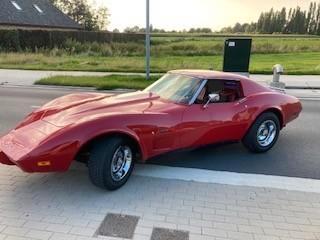 Corvette C3 1977, Autos, Oldtimers & Ancêtres, Particulier, Intérieur cuir, Toit ouvrant, Radio, Chevrolet, Essence, Cabriolet