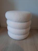 Moderne witte poef ( nieuw ), Ophalen, Nieuw, Stof