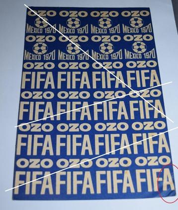 MEXICO 1970 / OZO / FIFA / INFO / 25 x 16 cm / 50 x 16 cm beschikbaar voor biedingen