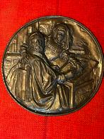 Vintage antiek koper plaat, Ophalen of Verzenden, Koper