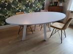 Wit Ovalen Moderne Tafel (zonder stoelen), Ophalen, Gebruikt