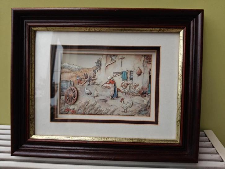 cadres en bois avec 4 saisons, Antiquités & Art, Curiosités & Brocante, Enlèvement ou Envoi