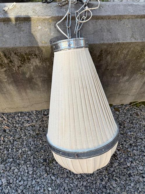 Lustre, Huis en Inrichting, Lampen | Kroonluchters, Gebruikt, Metaal, Stof, Ophalen