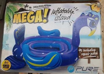 Mega groot opblaasbaar eiland - geschikt voor 6 personen beschikbaar voor biedingen