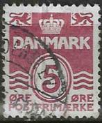 Denemarken 1938/1943 - Yvert 254 - Waarde onder kroon (ST), Timbres & Monnaies, Timbres | Europe | Scandinavie, Danemark, Affranchi