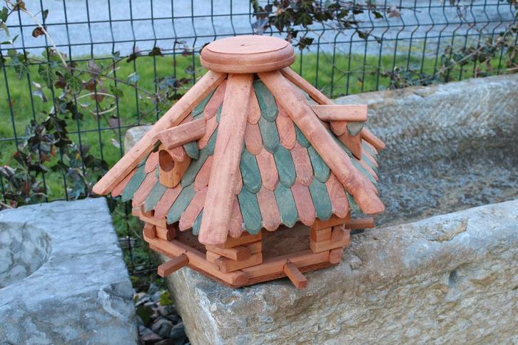 houten voerbak voor tuinvogels., Tuin en Terras, Vogelhuisjes en Vogelbaden, Nieuw, Ophalen of Verzenden