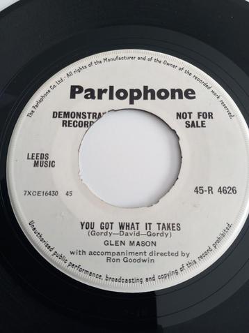 GLEN MASON. YOU GOT IT TAKES. POPCORN OLDIES UK 45T, Enlèvement ou Envoi, Comme neuf