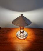 Lampe Art Déco en métal nickelé, Gersyl (Belgium), 1920-30, Antiquités & Art, Antiquités | Éclairage, Enlèvement ou Envoi