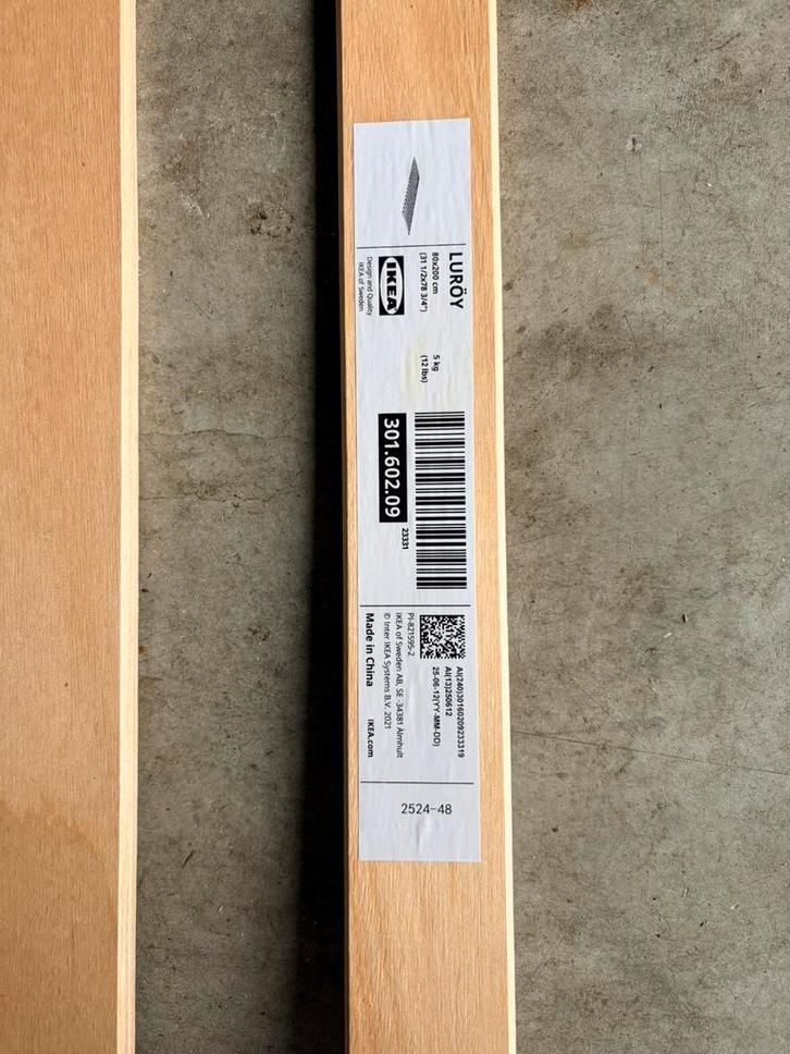 IKEA LURÖY lattenbodem 80x200 – set van 2 –zo goed als nieuw, Huis en Inrichting, Slaapkamer | Matrassen en Bedbodems, Zo goed als nieuw