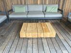robuuste salontafel, Huis en Inrichting, Tafels | Salontafels, Ophalen, 100 tot 150 cm, Eikenhout, 50 tot 100 cm