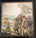 schilderij fiertel ronse, Antiek en Kunst, Kunst | Schilderijen | Klassiek, Ophalen