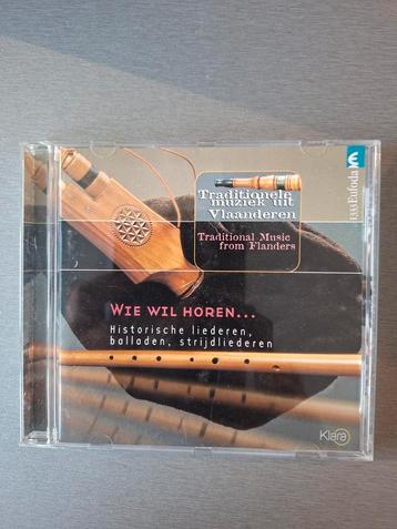 Cd. Wie wil horen...  (Traditionele muziek uit Vlaanderen). beschikbaar voor biedingen