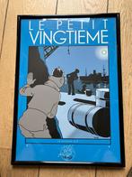Tintin estampe imprimée sérigraphie lotus bleu 1990 hergé, Ophalen of Verzenden