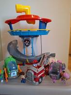 Paw Patrol 4 figuren met hoofdkwartier, Kinderen en Baby's, Ophalen, Zo goed als nieuw