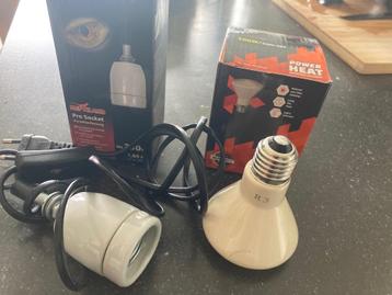 Warmtelamp met trixie socket beschikbaar voor biedingen