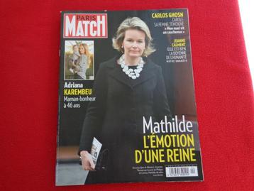 Paris Match Mathilde l'émotion d'une reine. 2019