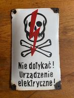 OUDE GEËMAILLEERDE PLAQUETTE, DOODSGEVAAR, Antiek en Kunst, Verzenden
