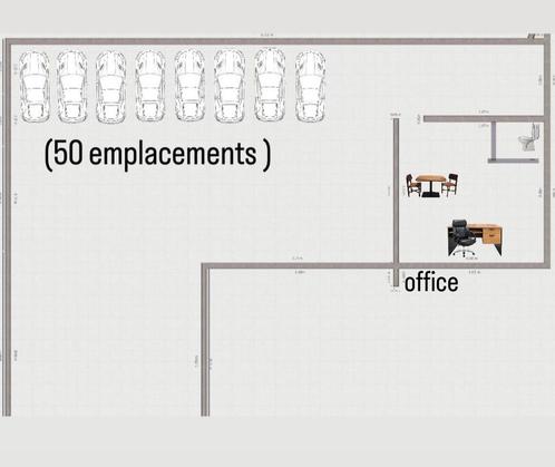 Parkeerplaats voor 50 auto's + kantoor, Immo, Garages en Parkeerplaatsen