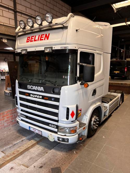 Scania 124-420 - Euro 3 - Mega/Low-Deck, Auto's, Vrachtwagens, Particulier, ABS, Airconditioning, Alarm, Bluetooth, Centrale vergrendeling