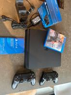 Ps4 slim + dualshock charging station + 2 controllers+ game, Ophalen of Verzenden, Zo goed als nieuw, Slim