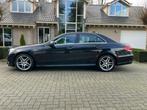 Mercedes E 220 d AMG LINE NAVI PDC LED, Automaat, 4 deurs, Leder en Stof, Zwart