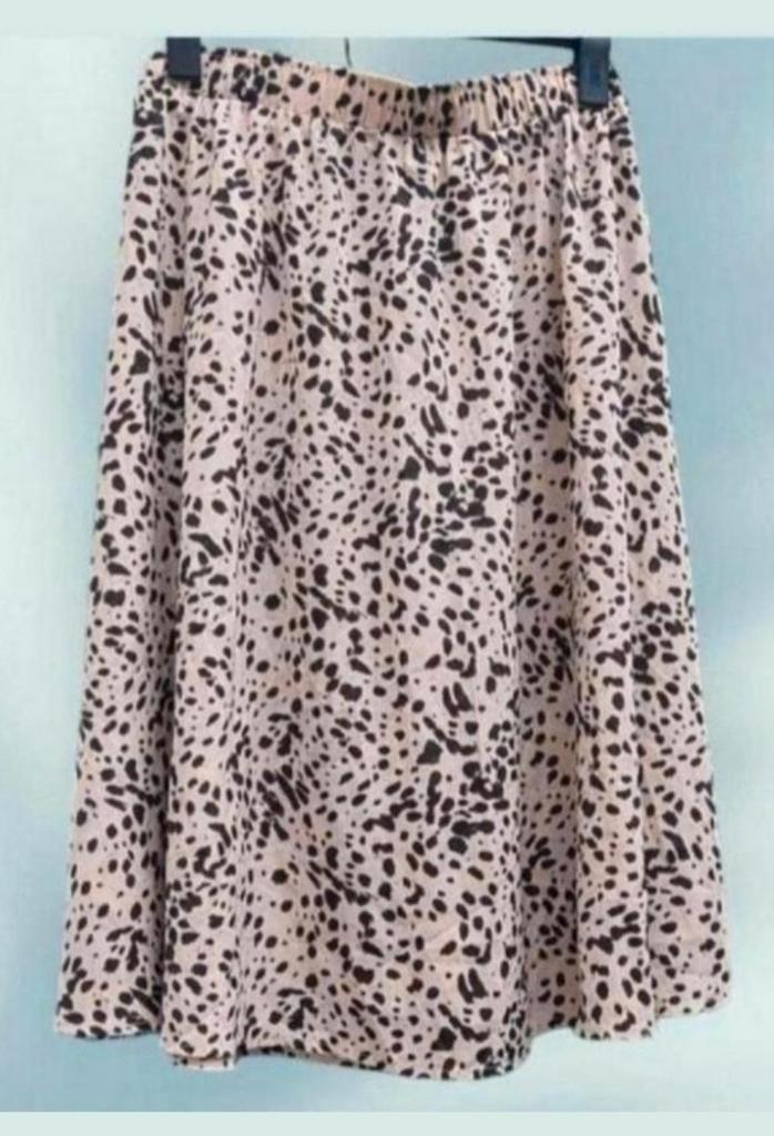 ✨️SALE‼️ SHEIN Rok - Maat XL Nieuwstaat✨️, Kleding | Dames, Rokken, Zo goed als nieuw, Maat 46/48 (XL) of groter, Beige, Onder de knie