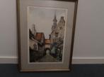 AQUATINT LITHOGRAFIE van JEF CODRON, belgische kunstenaar, Antiek en Kunst, Ophalen