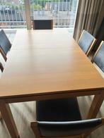 Table à manger Hulsta Hêtre 6-8 places avec 6 Chaises Hulsta, Huis en Inrichting, Tafels | Eettafels, Ophalen, Gebruikt, 50 tot 100 cm