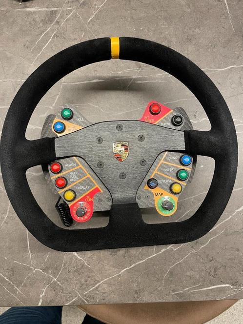 Simline GT3-R Porsche stuur met dual clutch voor simracing, Games en Spelcomputers, Games | Pc, Zo goed als nieuw, Simulatie, 3 spelers of meer